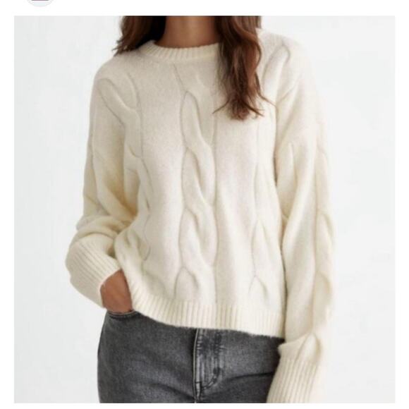 & Other Stories Sweaters - & Other Stories cable knit jumper relaxed fit and a cozy wool blend medium